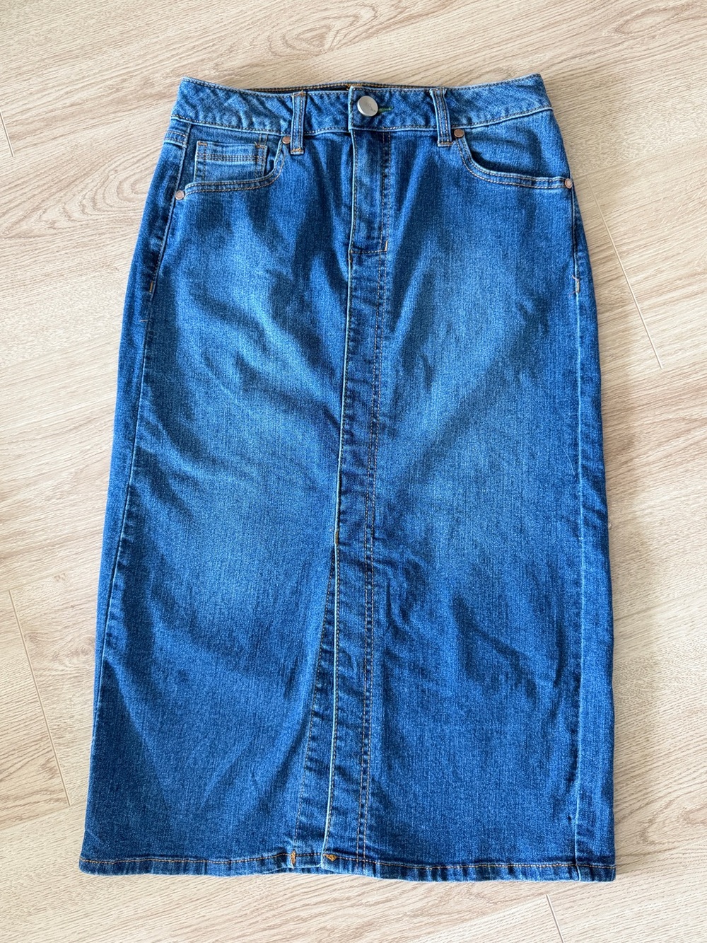 1822 Denim Dark Wash Denim Skirt
